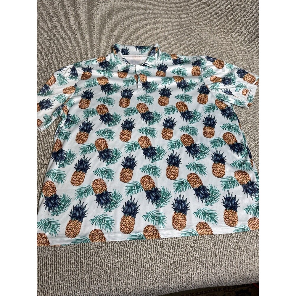 Pineapple Short Sleeve Hawaiian Shirt Men’s XL